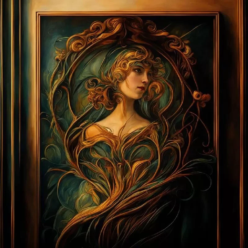 “Девушка среди ветвей” “Девушка среди ветвей”